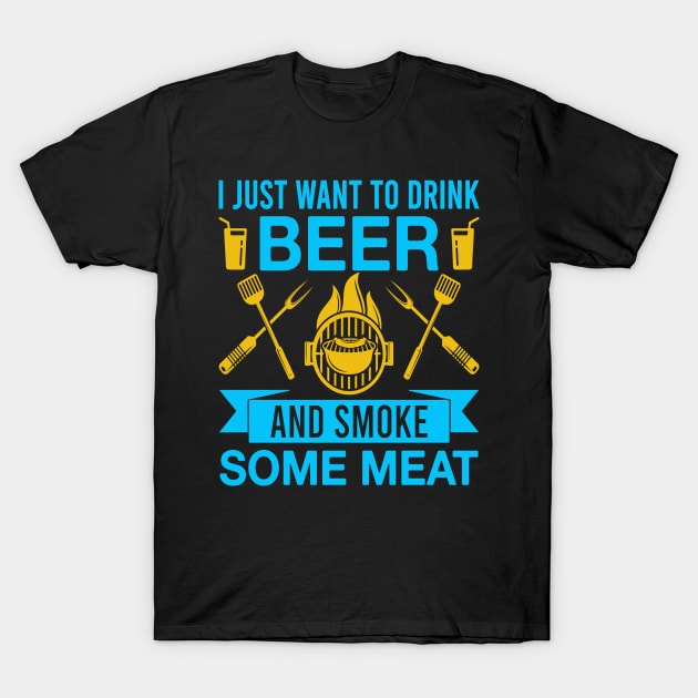 I Just Want To Drink Beer T-Shirt by coollooks